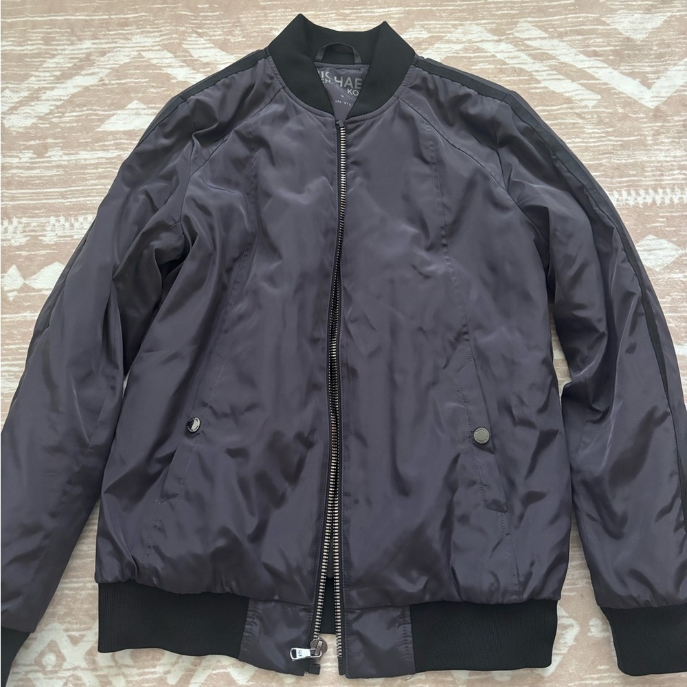 Michael Kors Plum Bomber Jacket